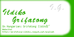 ildiko grifatong business card